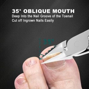 Nail Clippers 4pcs Thick Nail and Toe Nail Clippers Set - Image 3