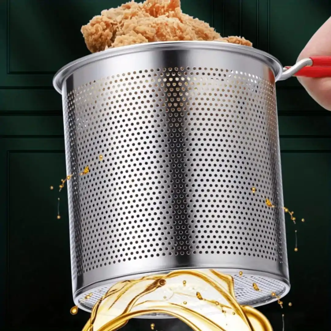 4-Piece Stainless Steel Fry Basket Set