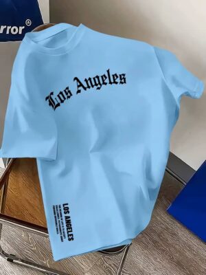 Men’s Loose Cotton Printed T-Shirt