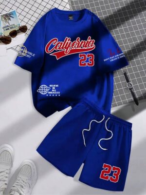 Men’s Printed T-Shirt & Shorts Set - Image 3