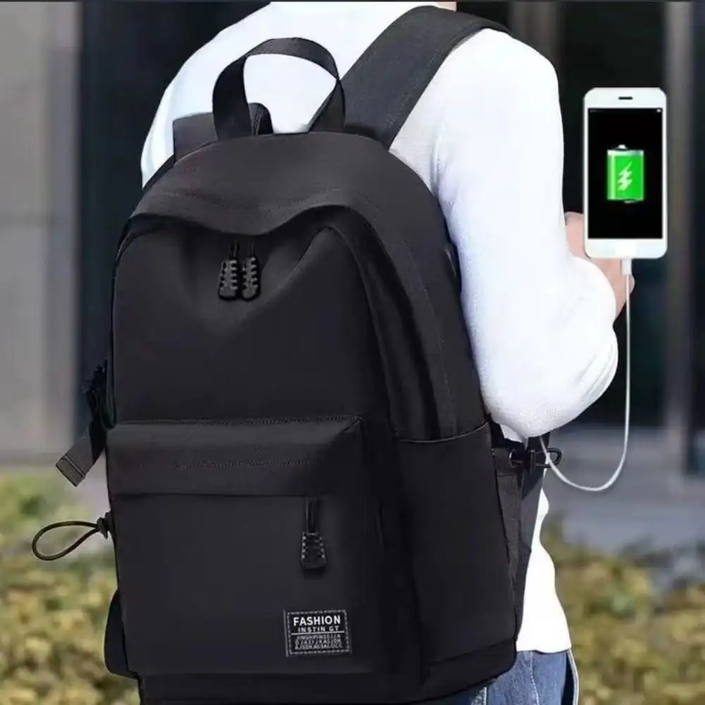 Trendy Men Minimalist School Backpack