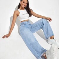 New Women’s Loose Denim Wide Leg Pants