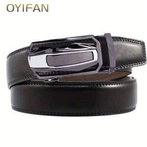 Men Genuine Leather Ratchet Belt - Image 7