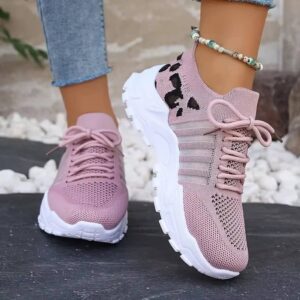 Leopard Print Lightweight Breathable Women’s Sneakers - Image 6