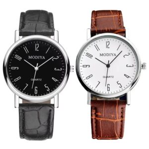Mens Business Luxury Leather Strap Watch - Image 16