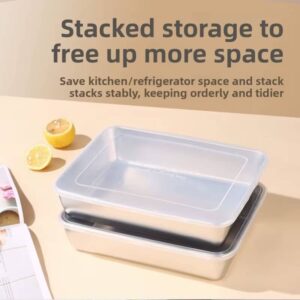 Stainless Steel Rectangle Tray Large Capacity - Image 5