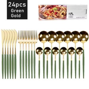 24pcs Stainless Steel Cutlery & Dinnerware Set - Image 8