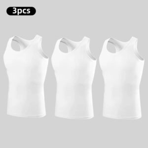 Men's Pure Cotton Vest & Fitness Training Jacket (3/1 Piece Set) - Image 4
