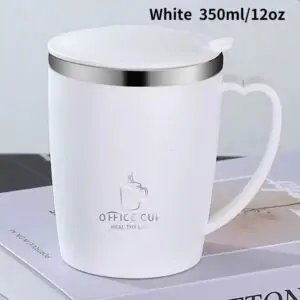 350ml Stainless Steel Thermos Mug with Handle - Image 4