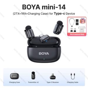 BOYA Mini Wireless Lavalier Lapel Microphone