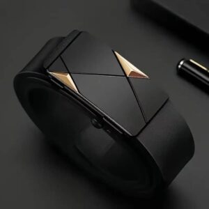 Mens Automatic Leather Belt