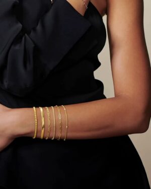 Gold Plated Waterproof Bracelet Set - Image 7