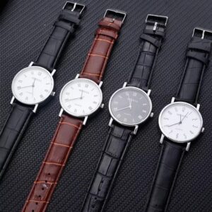 Mens Business Luxury Leather Strap Watch - Image 17