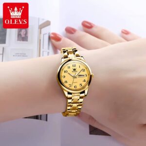 OLEVS Women’s Quartz Gold Watch - Image 8