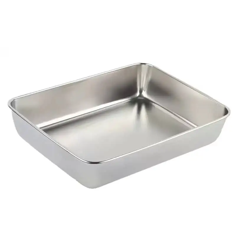 Stainless Steel Rectangle Tray  3 Stainless Steel Rectangle Tray