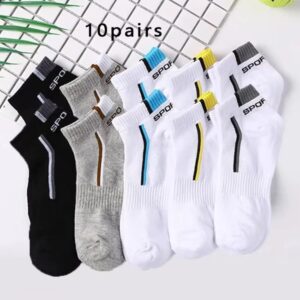 5 Pairs Men’s Vintage Fun Athletic Socks - Image 12