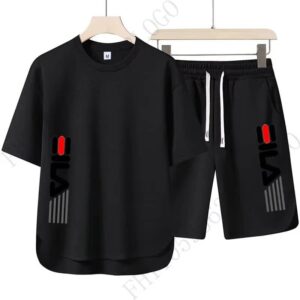 Men’s Casual Round-Neck T-Shirt & Shorts Set - Image 7