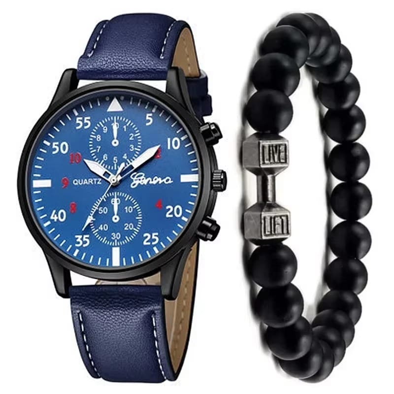 Men Sports Watches Set Business Quartz Wristwatch