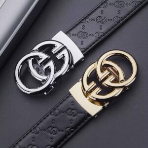 Luxury Genuine Leather Automatic Buckle Belt