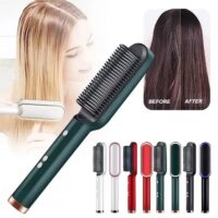 New Hair Straightener Ceramic Hot Comb 2 in 1