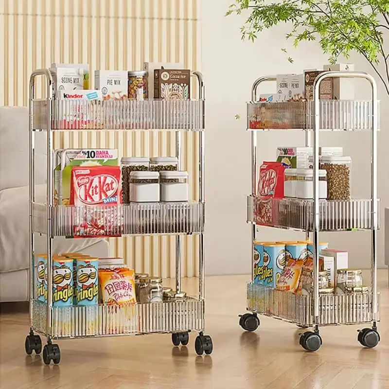 Mobile Shelf with Wheel Multi-Layer Storage Rack
