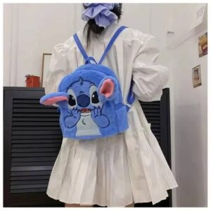 Disney Blue Stitch Plush Backpack - Image 8