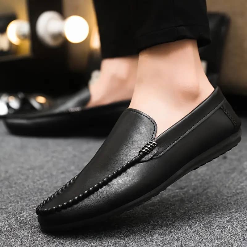 Mens Retro Style Slip-On Loafers