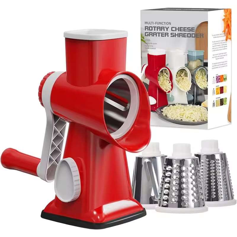 3-in-1 Rotary Cheese Grater 7 3-in-1 Rotary Cheese Grater