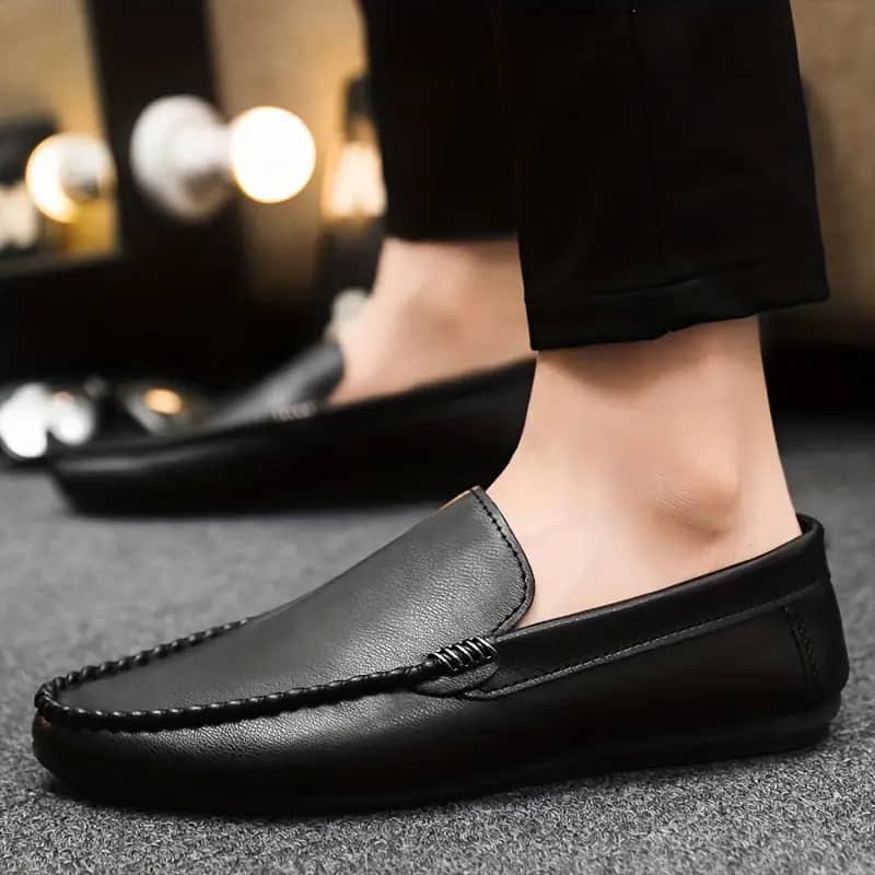 Mens Retro Style Slip-On Loafers