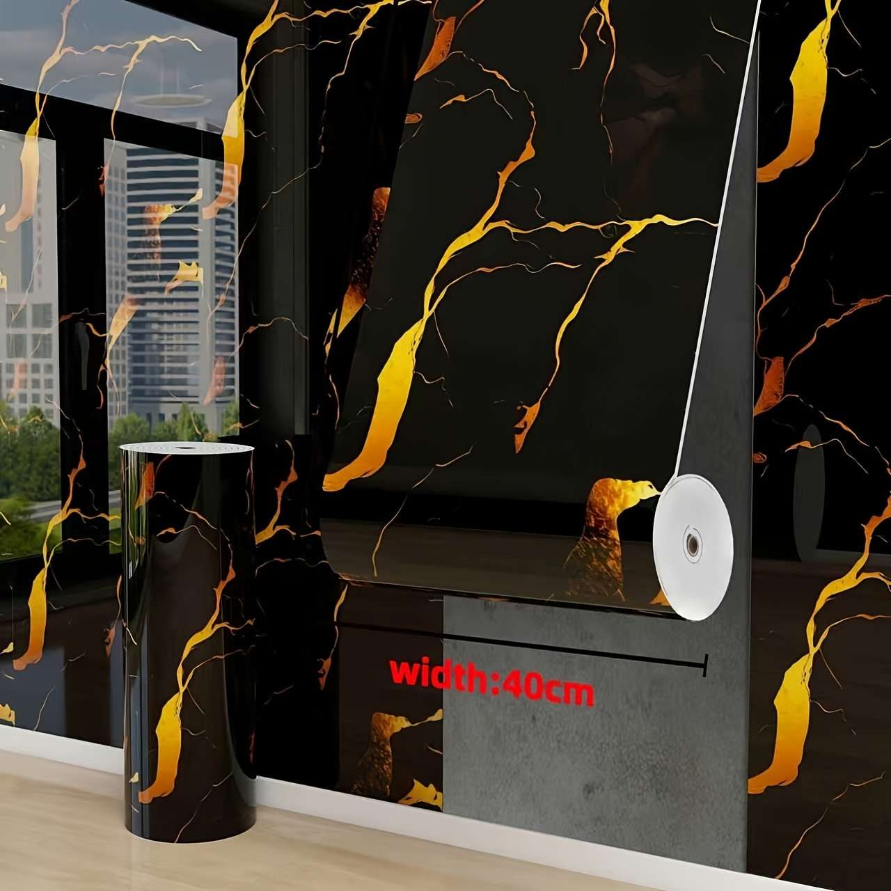 Texted peel & stick wallpaper 3 Texted peel & stick wallpaper