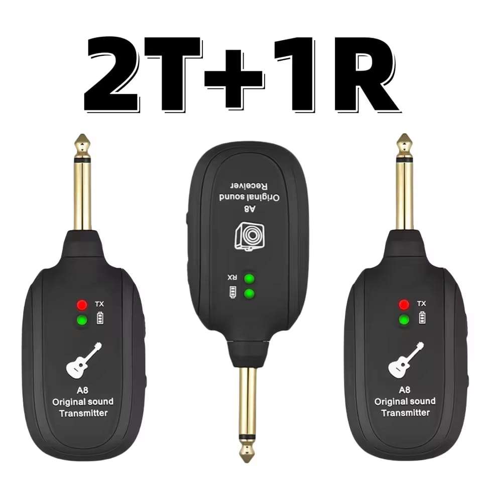 A8 Wireless Guitar Transmitter Receiver System